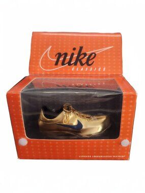 Nike Michael Johnson 1996 Olympic Gold Shoe Bowen Collectible Vintage